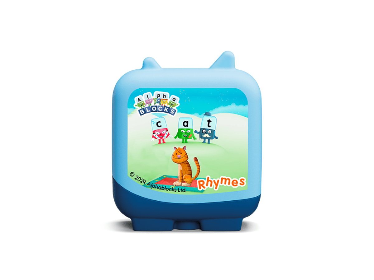 Alphablocks rhymes for the Toniebox, which plays audio conten