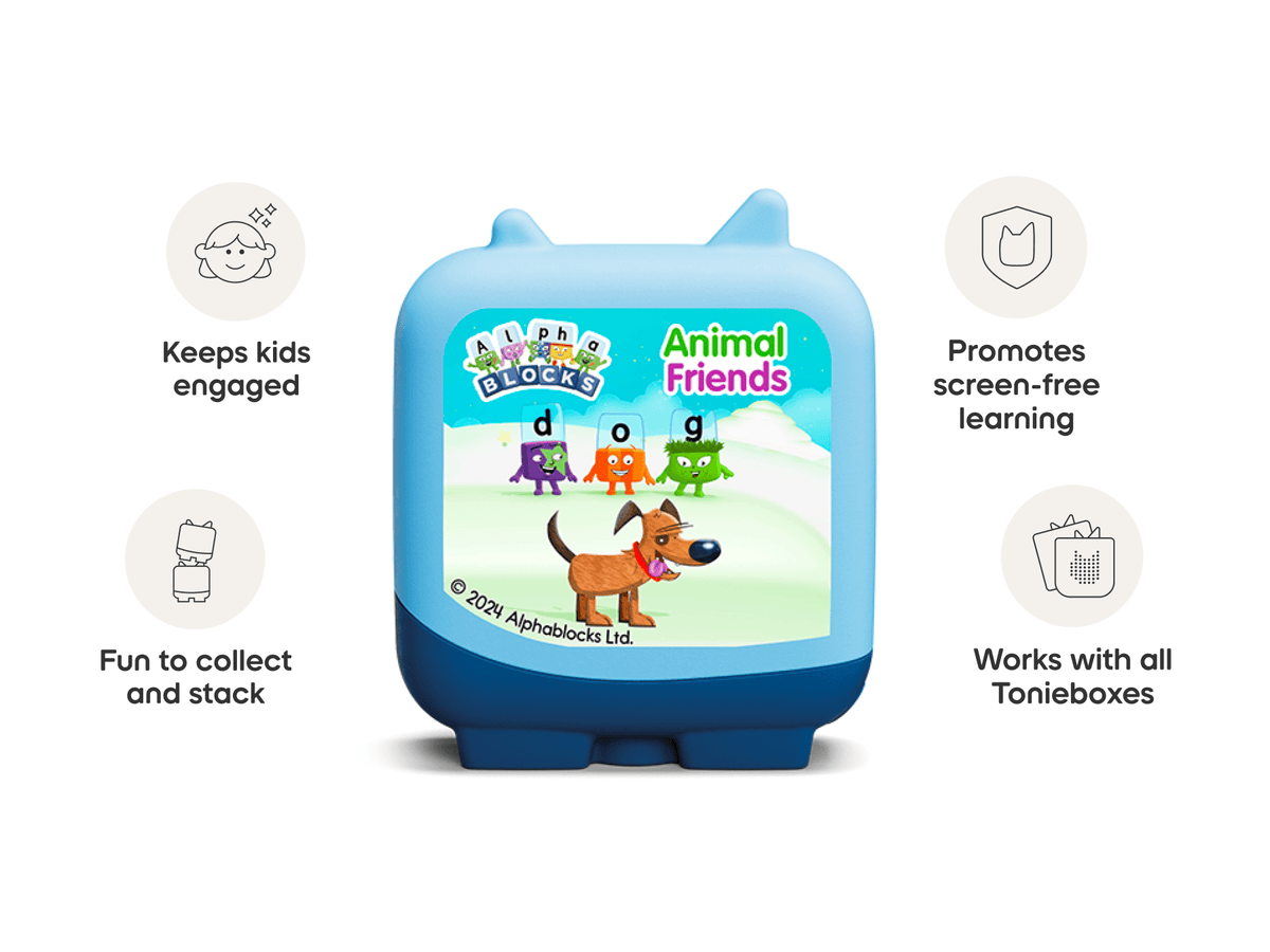 Alphablocks Clever Tonies Set - 4 Pack audio figurine, inspiring audio journeys and imaginative play