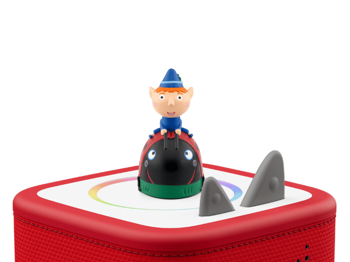 Ben & Hollys Little Kingdom-Ben Tonie on a red Toniebox 2 ready to play audio stories and songs