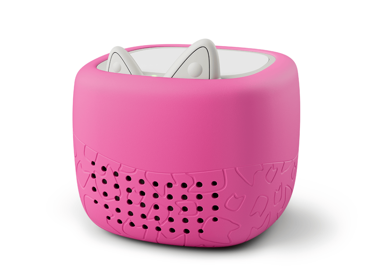 Toniebox Lite Cover berry pink on a toniebox lite