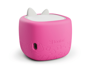 Toniebox Lite Cover berry pink on a toniebox lite back view