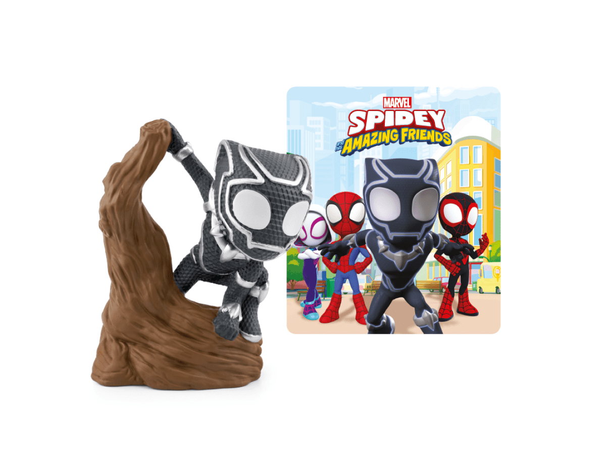 Marvel's Spidey and His Amazing Friends: Black Panther Tonie with a branded content card