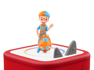 Blippi Tonie on a Red Toniebox