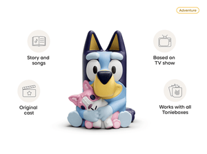 Bluey Tonie audio figurine from the adventure category, inspiring audio journeys and imaginative play