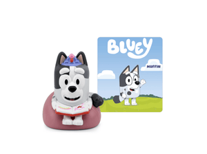 Muffin Bluey Tonie audio figurine with content illustration