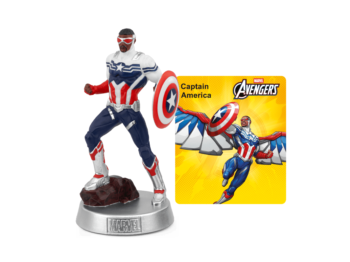 Marvel Captain American Tonie audio figurine with content illustration