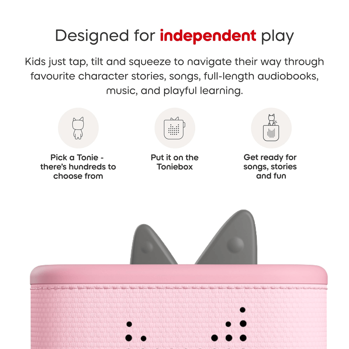 Toniebox 2 Starter Set with Creative Tonie - Cloud Pink