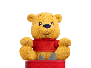 Cuddle Tonie- Disney Winnie the Pooh on a red Toniebox 2 ready to play audio stories and songs