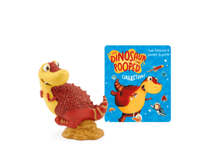 The dinosaur that pooped tonie audio figurine with a branded content card