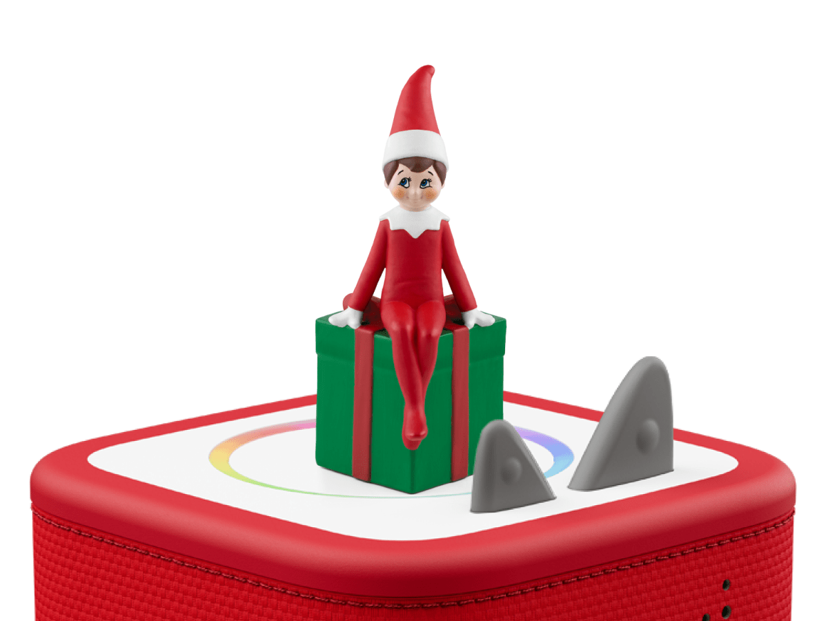 The Elf on the Shelf Tonie on a Red Toniebox