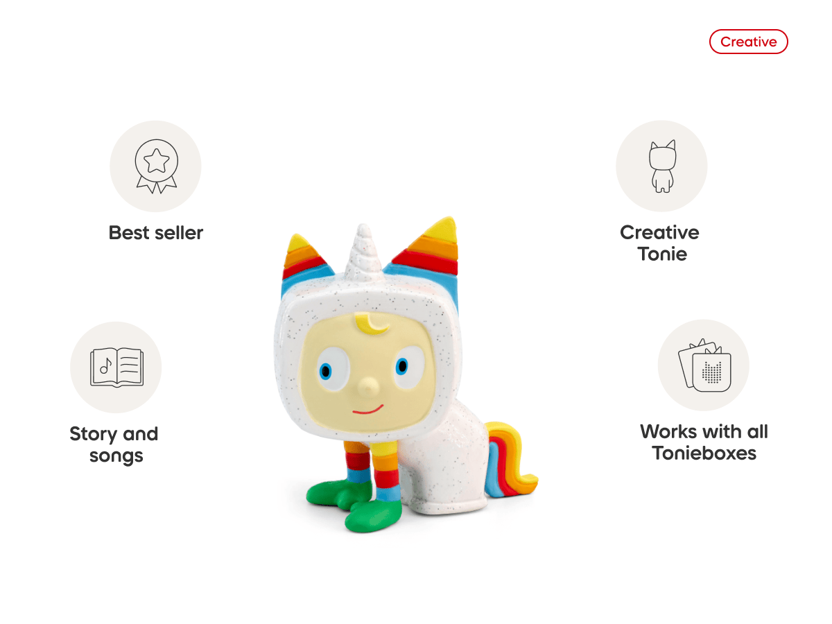 Unicorn Creative-Tonie audio figurine from the creative category, inspiring audio journeys and imaginative play