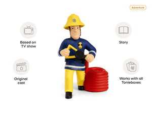 The Pontypandy Pack Fireman Sam Tonie audio figurine, inspiring audio journeys and imaginative play