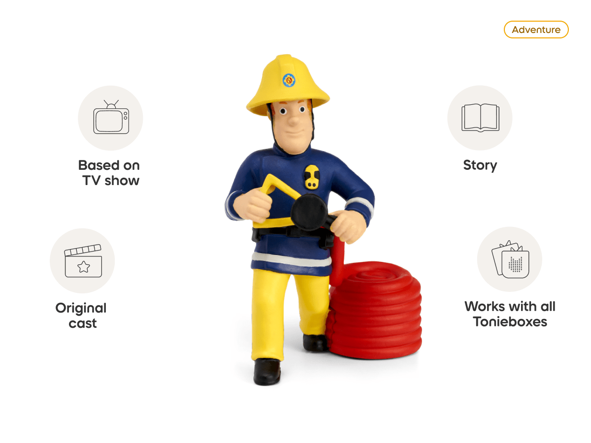 The Pontypandy Pack Fireman Sam Tonie audio figurine, inspiring audio journeys and imaginative play