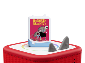 David Walliams - Gangsta Granny on a red Toniebox 2 ready to play audio stories and songs curated for kids