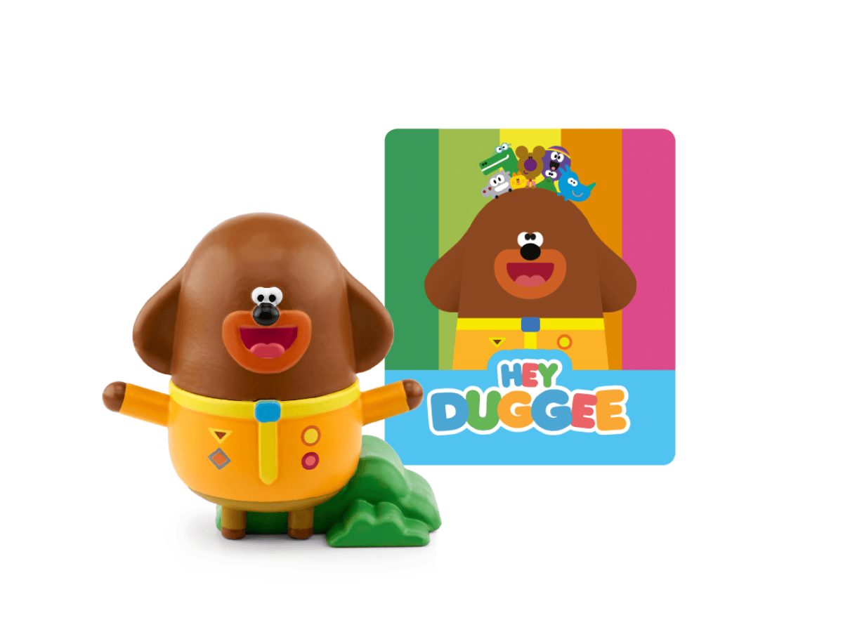 Hey Duggee Tonie audio figurine with content illustration