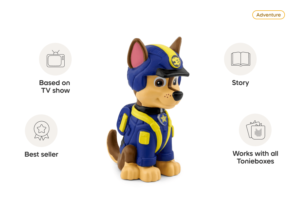 Chase Tonie audio figurine, inspiring audio journeys and imaginative play