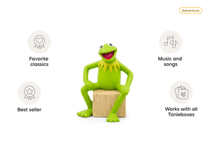 Disney the Muppets Kermit the Frog Tonie audio figurine, inspiring audio journeys and imaginative play