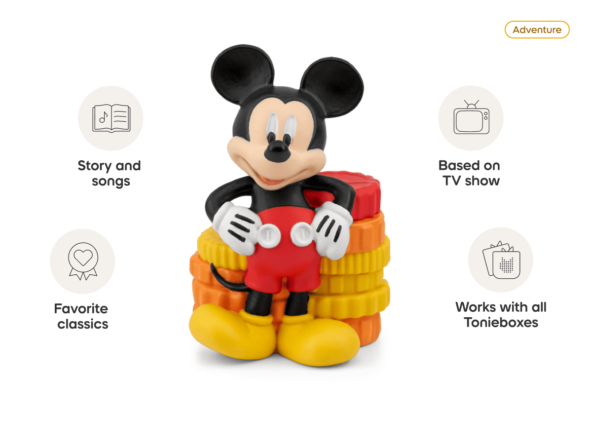 Disney Mickey Mouse Clubhouse Tonie audio figurine from the adventure category, inspiring audio journeys and imaginative play