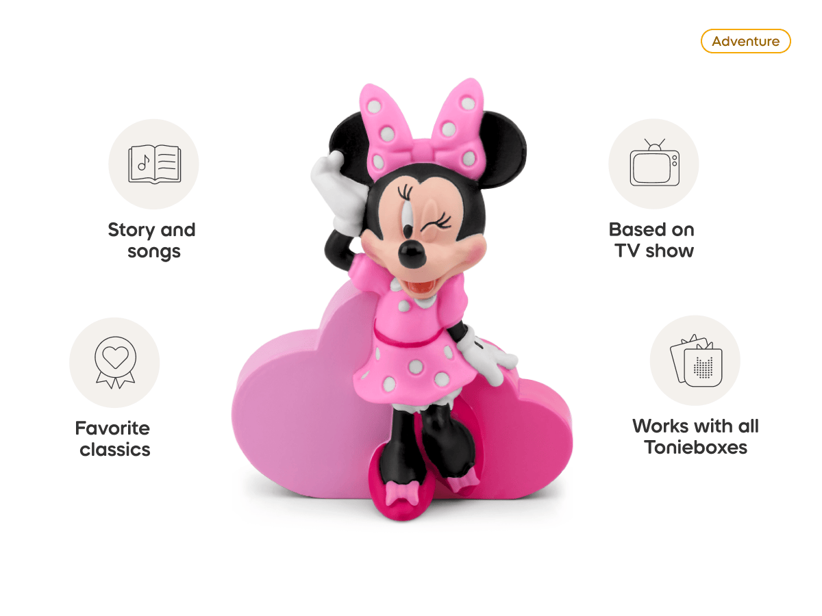 Disney Minnie Mouse Clubhouse Tonie audio figurine from the adventure category, inspiring audio journeys and imaginative play