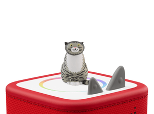 Mog The Forgetful Cat Tonie on a red Toniebox 2 ready to play audio stories and songs