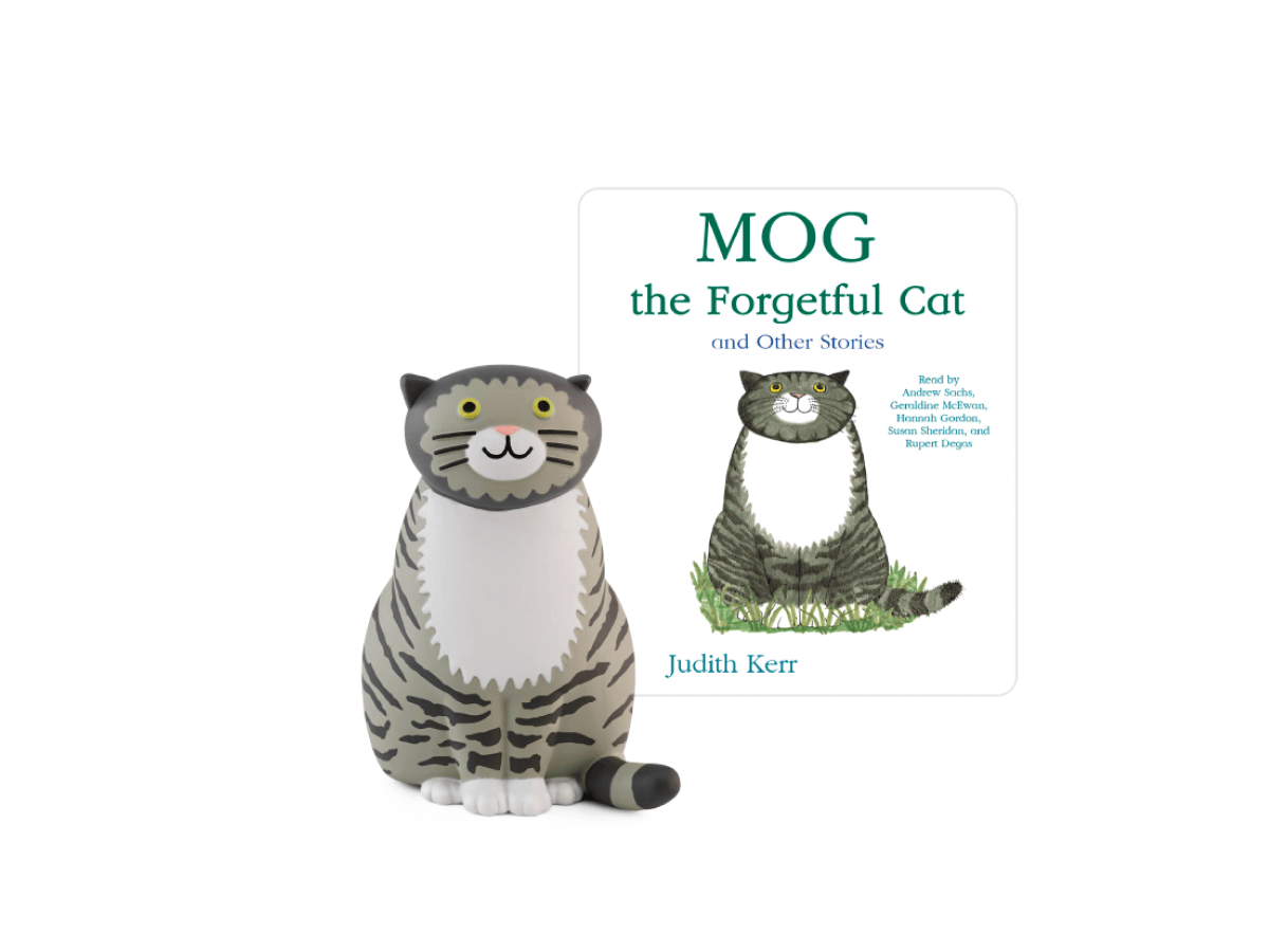 Mog The Forgetful Cat Tonie audio figurine with content illustration