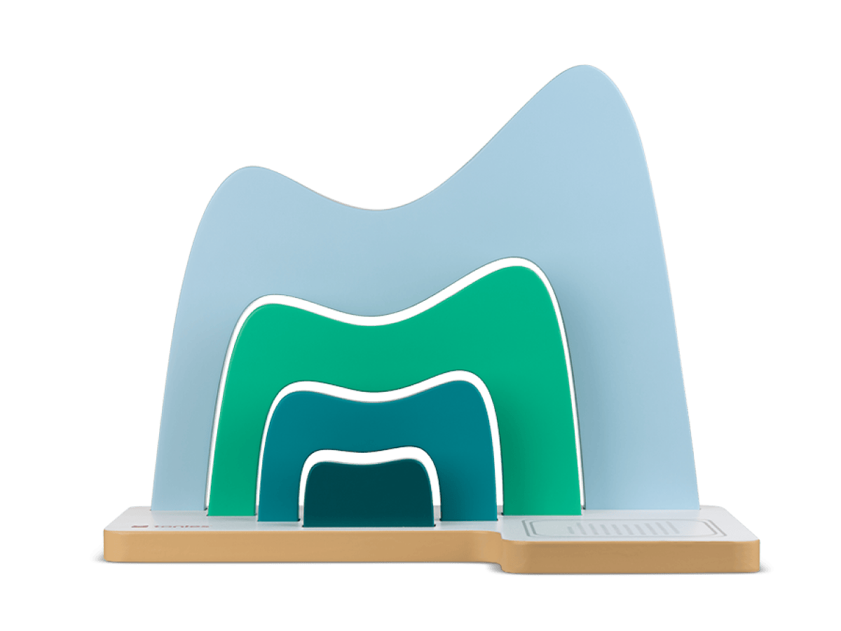 Large Mountain Tabletop Shelf straight on view