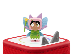 Fairy Creative-Tonie on a red Toniebox 2 ready to play audio stories and songs