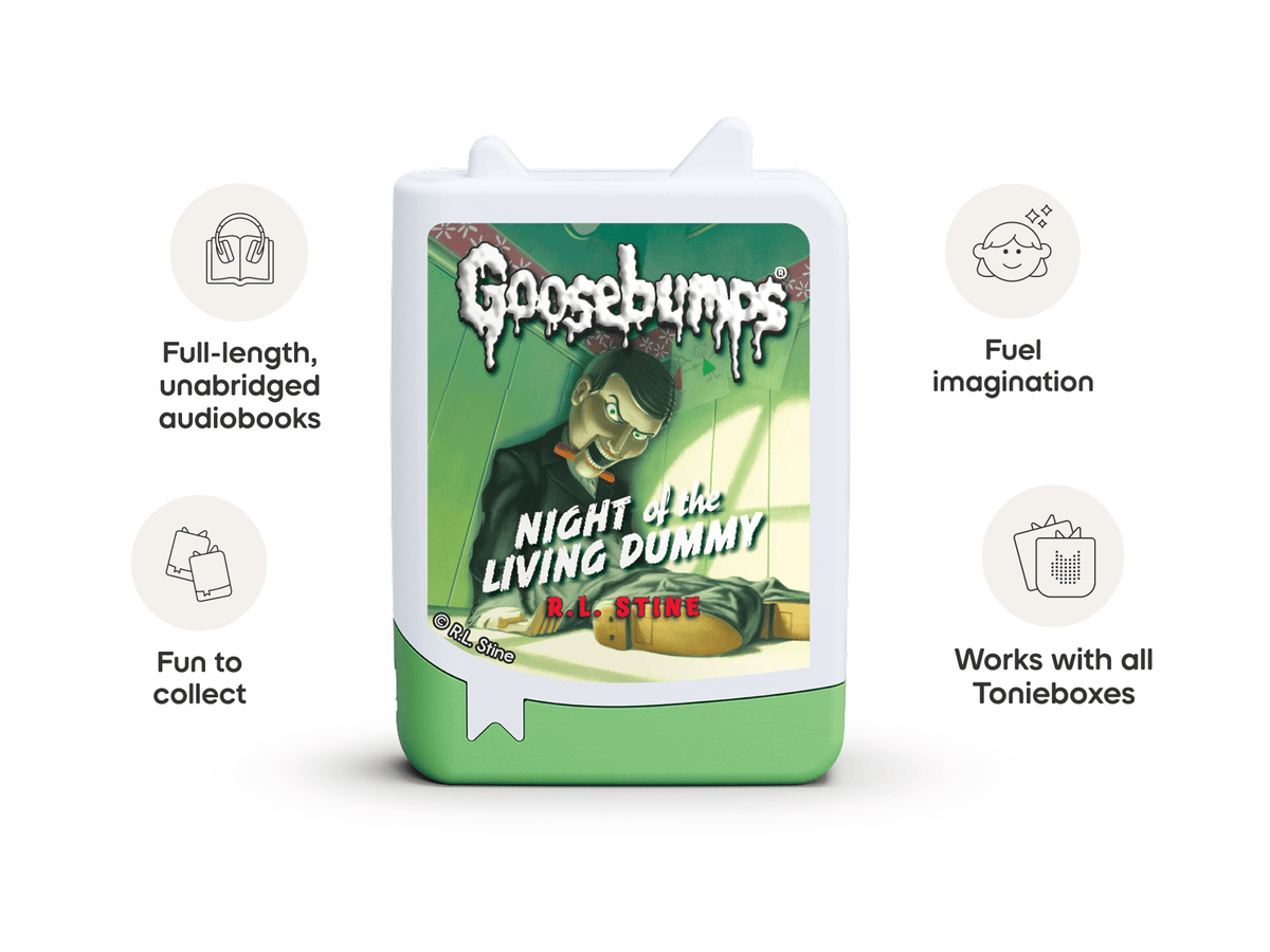 Goosebumps Night of the Living Dummy Book Tonie work with all Tonieboxes and are full length unabridged audiobooks for kids