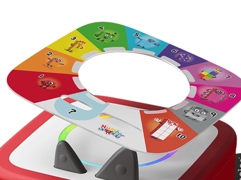 Tonieplay Numberblocks Learning Adventures Disc on red Toniebox 2 an audio player for kids