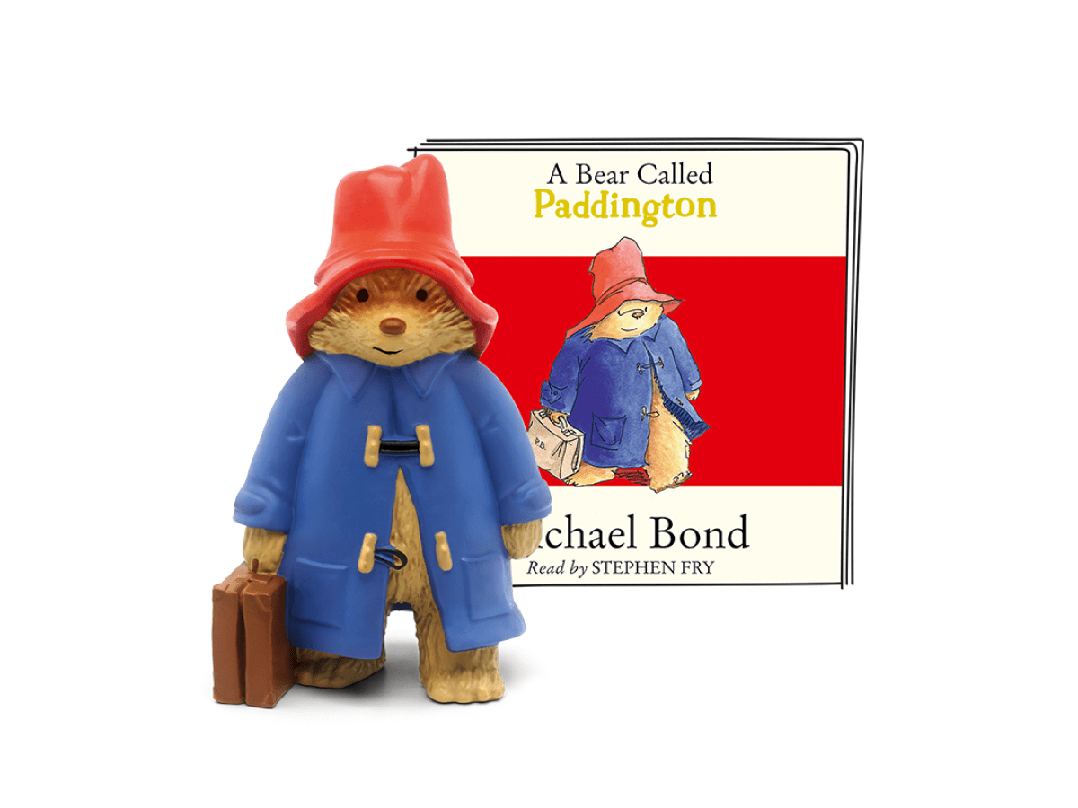 Paddington Bear Tonie audio figurine with content illustration