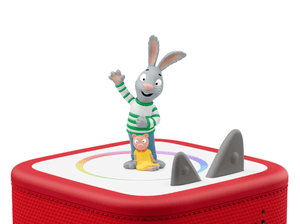 Pip and Posy-Pip Tonie on a red Toniebox 2 ready to play audio stories and songs