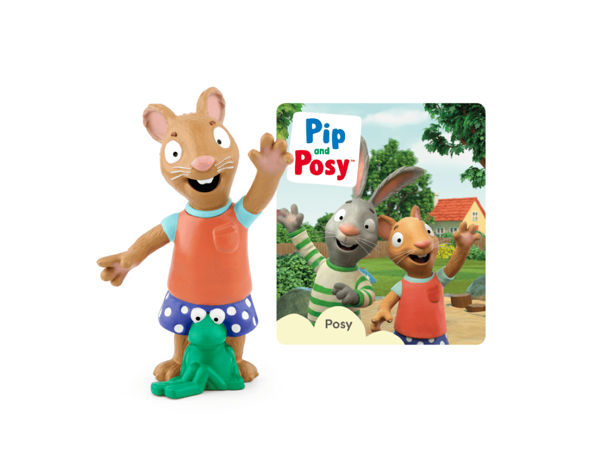 Pip and Posy Tonie audio figurine with content illustration