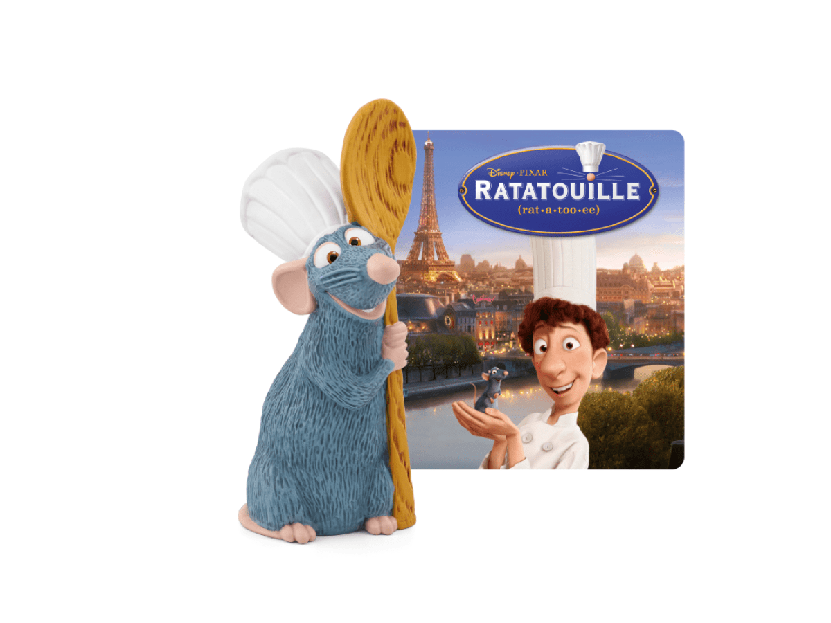 Disney & Pixar Ratatouille Tonie with a branded content card