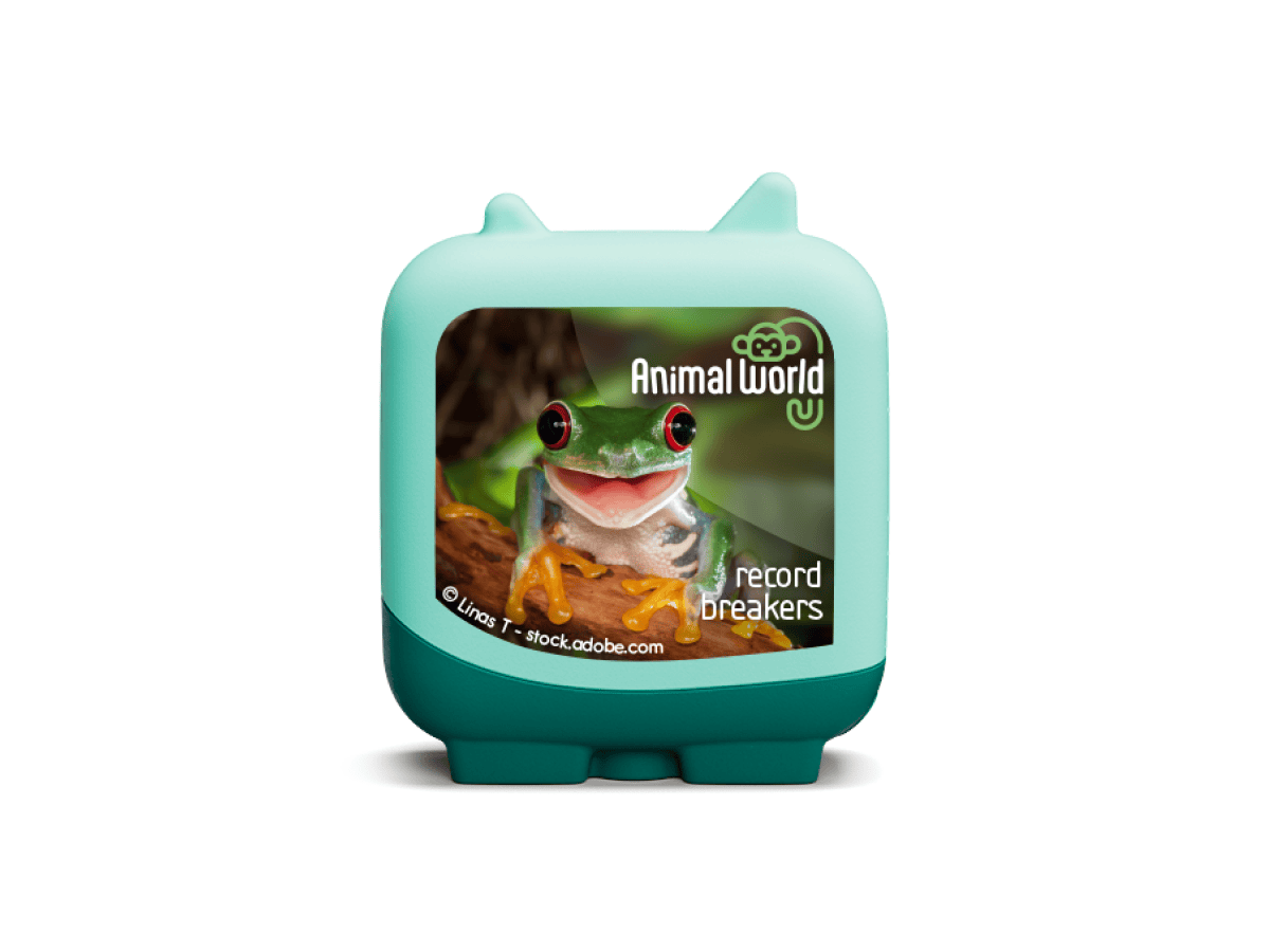 animal world record breakers clever tonies audio figurine for the Toniebox, which plays audio content