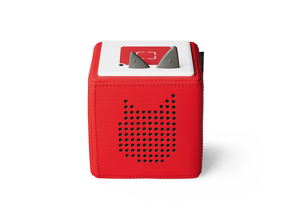 Red Toniebox Straight on view