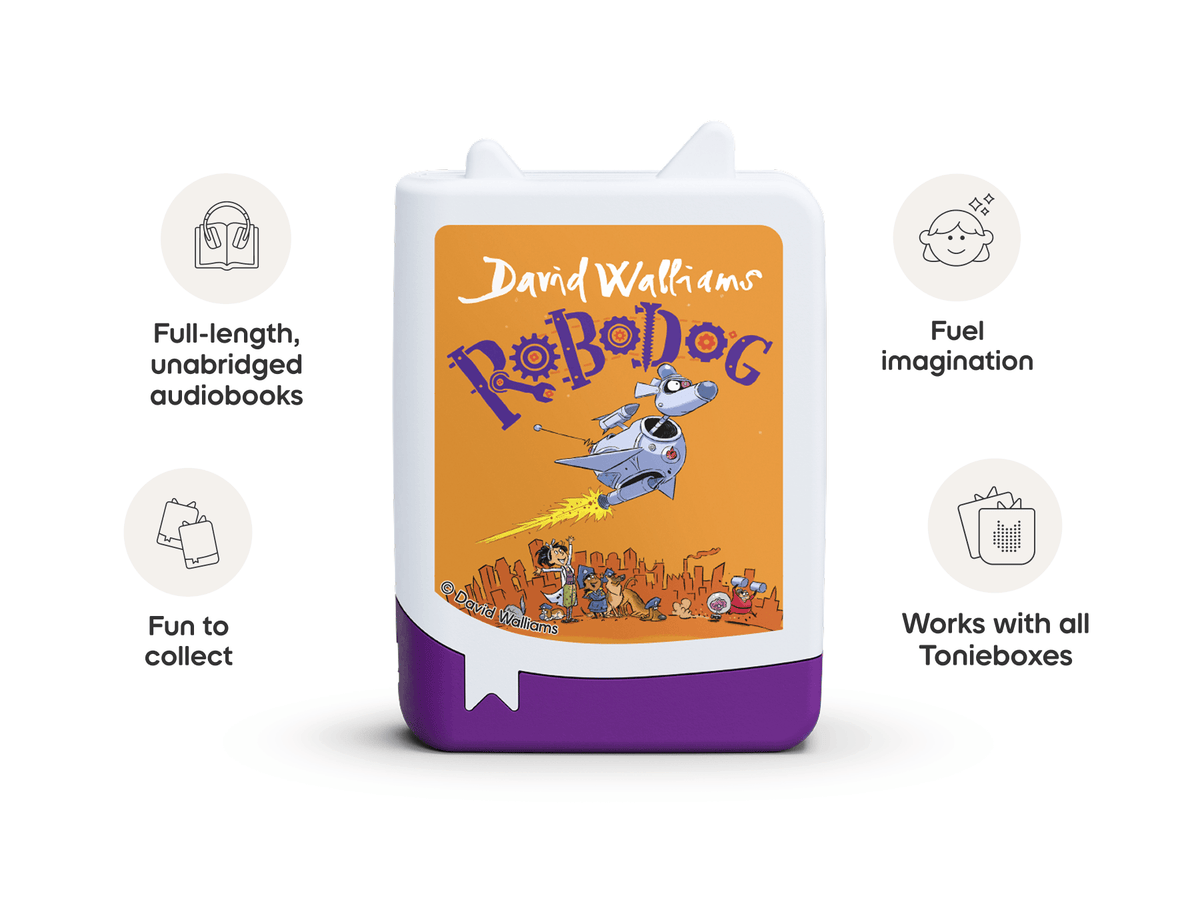 David Walliams: Robodog Book Tonie audio figurine inspiring audio journeys and imaginative play