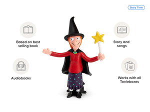Julia Donaldson Room on the Broom Tonie audio figurine, inspiring audio journeys and imaginative play