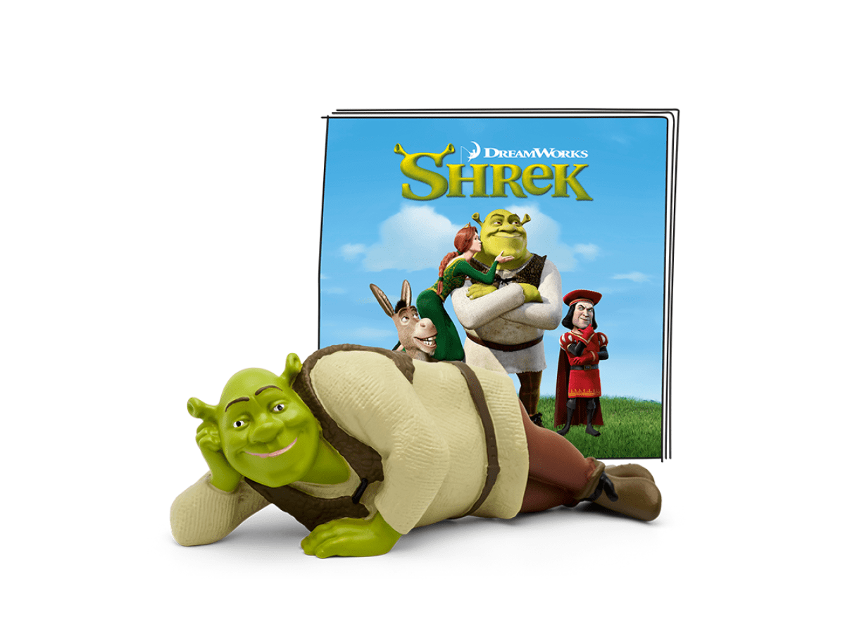 Shrek Tonie with a branded content card