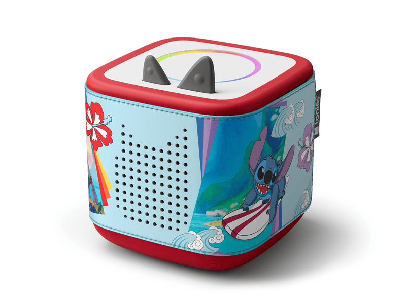 Toniebox 2 Sleeve Disney Stitch on a red Toniebox 2