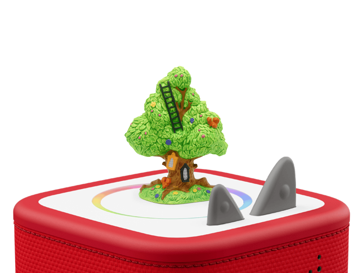 The Magic Faraway Tree-The Enchanted Wood Tonie on a red Toniebox 2 ready to play audio stories and songs