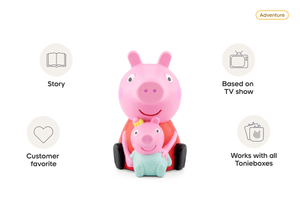 Peppa Pig- The New Baby Sister Tonie audio figurine from the adventure category, inspiring audio journeys and imaginative play
