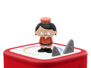 Favorite Masterpieces: The Nutcracker Tonie on a red Toniebox 2 ready to play audio stories and songs