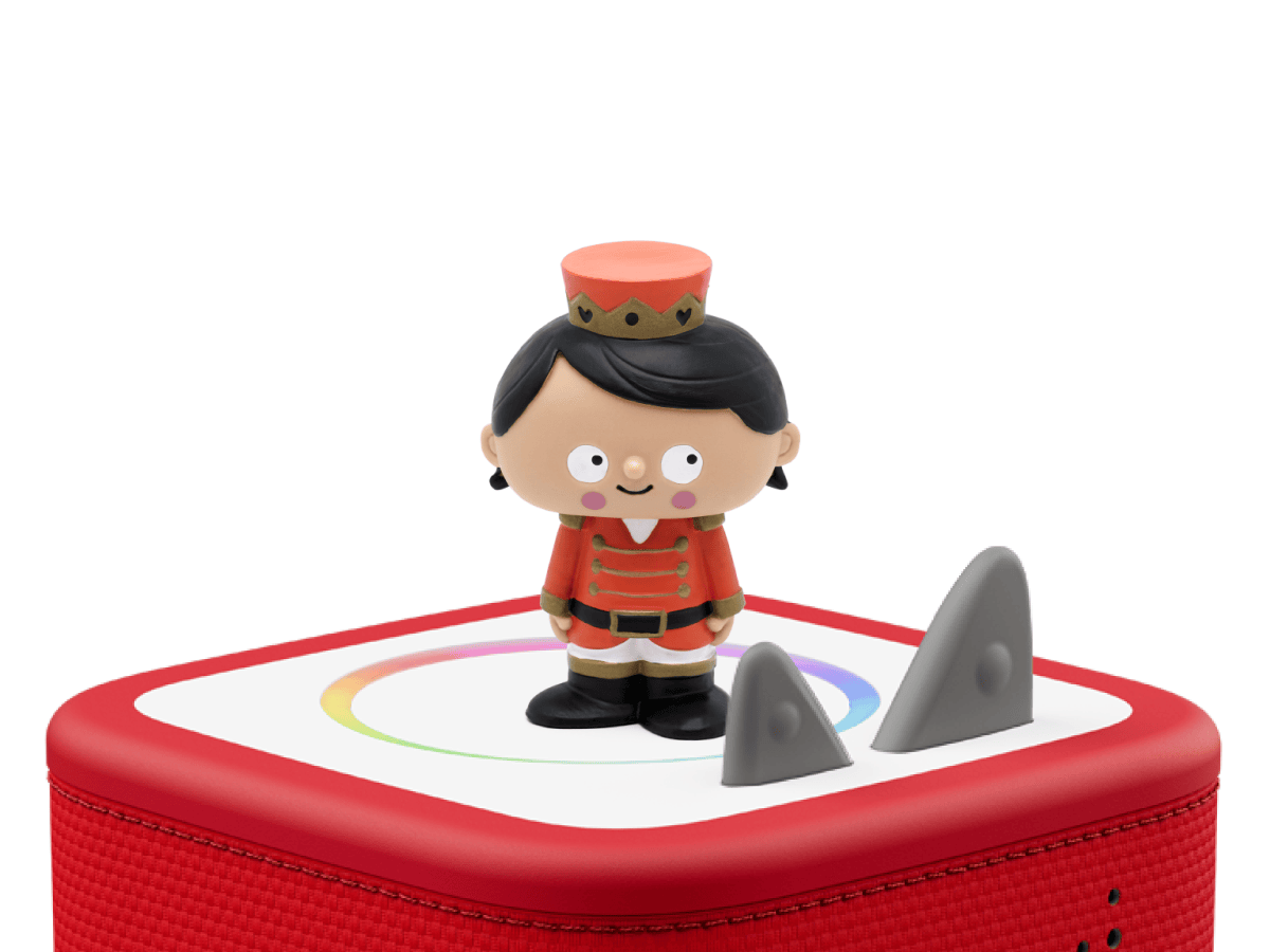 Favorite Masterpieces: The Nutcracker Tonie on a red Toniebox 2 ready to play audio stories and songs