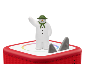 The Snowman & the Snow Dog Tonie on a Red Toniebox