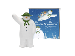 The Snowman & the Snow Dog Tonie with a branded content card