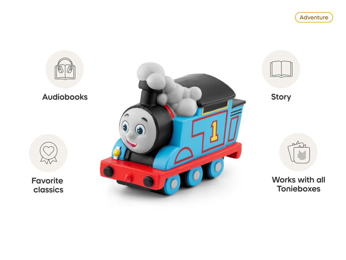 All Engines Go: Thomas the Train Tonie with content callouts
