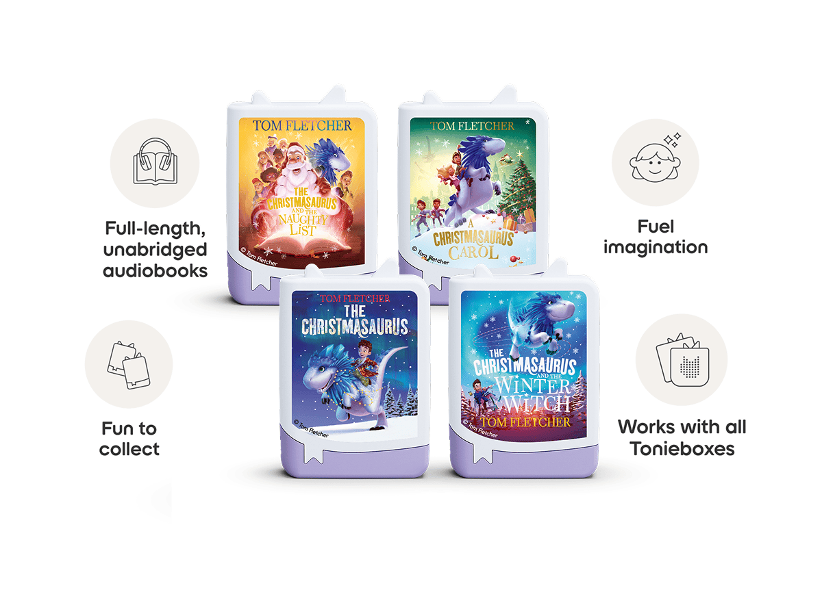 Tom Fletcher 4x Book Tonies work with all Tonieboxes and are full length unabridged audiobooks for kids