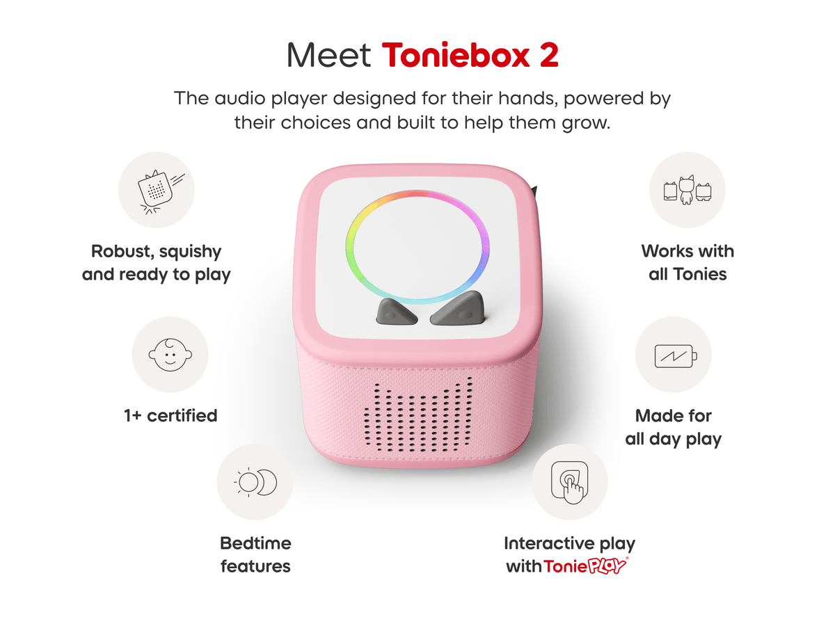 Toniebox 2 Disney Princess Super Bundle - Cloud Pink