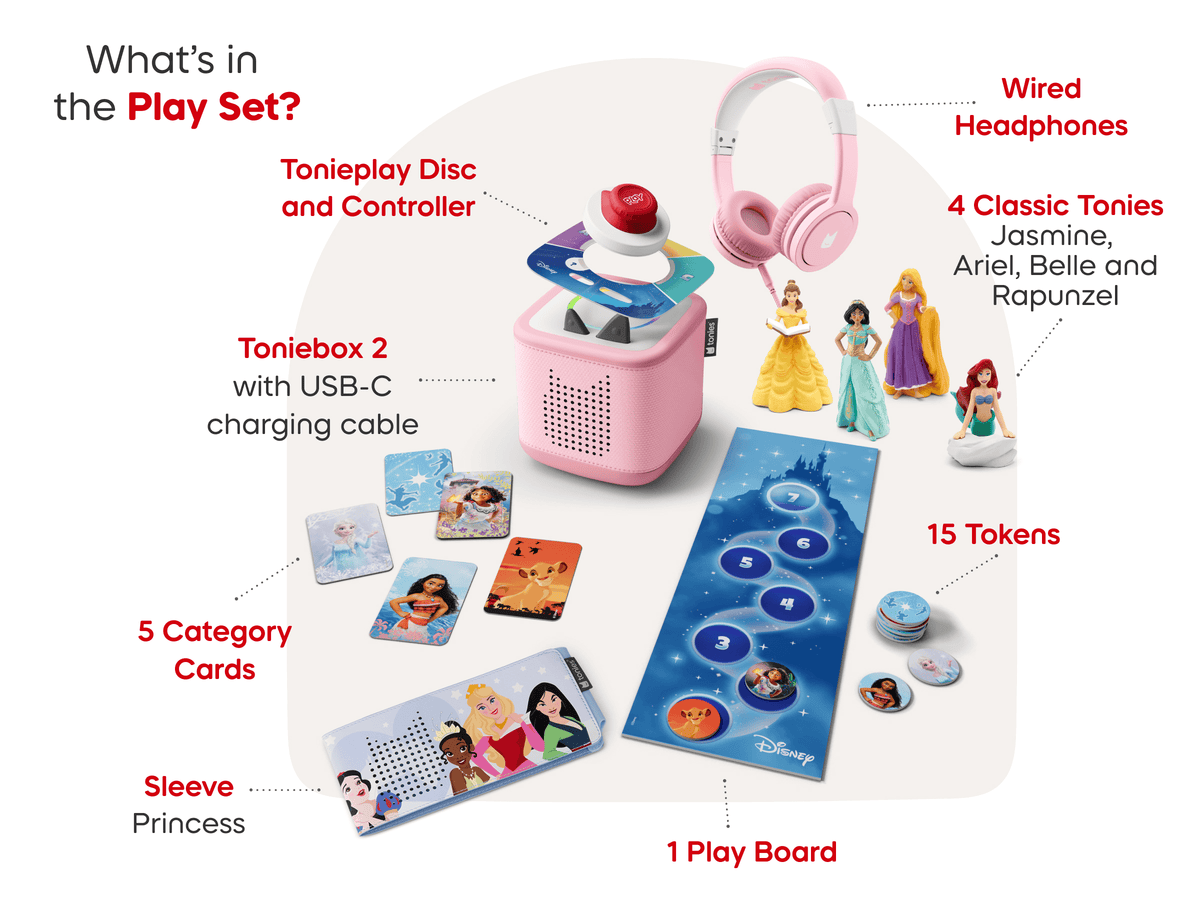 Toniebox 2 Disney Princess Super Bundle - Cloud Pink